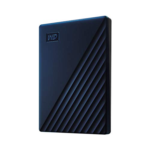 WD My Passport for Mac WDBA2F0050BBL - Hard drive - encrypted - 5 TB - external (portable) - USB 3.2 Gen 1 - 256-bit AES - midnight blue