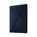 WD My Passport for Mac WDBA2F0050BBL - Hard drive - encrypted - 5 TB - external (portable) - USB 3.2 Gen 1 - 256-bit AES - midnight blue