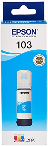 Epson 103 - 70 ml - cyan - original - ink refill - for EcoTank ET-3111, L1110, L3110, L3111, L3150, L3151, L3156, L3160