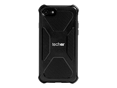 techair classic pro - Back cover for mobile phone - rugged - polycarbonate, thermoplastic polyurethane (TPU) - black