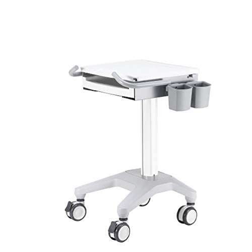 NewStar Medical Mobile Stand for Laptop, keyboard & mouse, Height Adjustable - Cream. Allows you to move your workplace between rooms and also get optimal positioning for both standing and seated users. The cart is easily height adjustable from 83 to 108 centimetres and the laptop can be secured in a lockable cabinet. Maximum 5kg combined weight - Newstar have over 20 years experience providing high quality mounts to suit a wide variety of needs, which include the mounting of screens, tablets, p