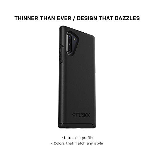 OtterBox Symmetry Series - Back cover for mobile phone - polycarbonate, synthetic rubber - black - for Samsung Galaxy Note10