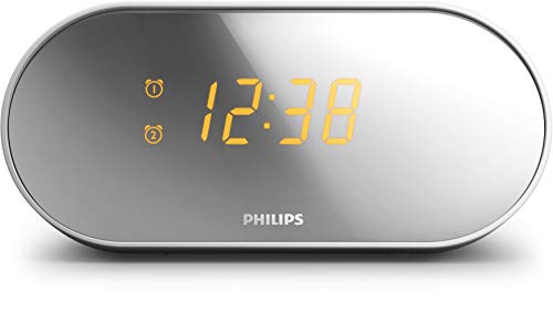 Clock Radio With Mirror Finish Display