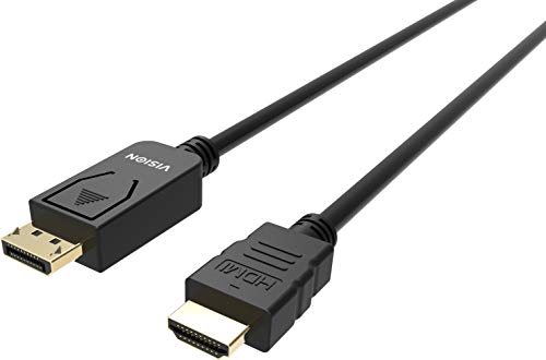 Vision Professional - Video Cable - DisplayPort HDMI - m bis - 1 m - Cable - Digital/Display/Video, Black
