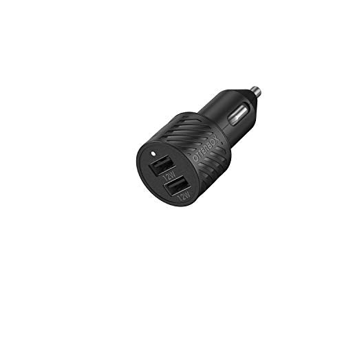 OtterBox Premium - Car power adapter - 12 Watt - 2.4 A - 2 output connectors (2 x USB) - black