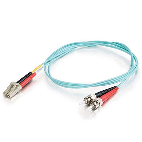 C2G LC-ST 10Gb 50/125 OM3 Duplex Multimode PVC Fiber Optic Cable (LSZH) - Network cable - ST multi-mode (M) to LC multi-mode (M) - 5 m - fibre optic - duplex - 50 / 125 micron - OM3 - halogen-free - aqua