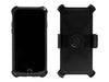techair classic pro - Back cover for mobile phone - rugged - polycarbonate, thermoplastic polyurethane (TPU) - black