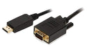 2-Power - Video / audio cable - HDMI / VGA - HDMI (M) to HD-15 (VGA) (M) - 1 m