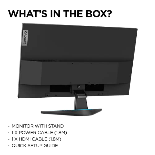 Lenovo G27e-20 - LED monitor - 27" (27" viewable) - 1920 x 1080 Full HD (1080p) @ 100 Hz - VA - 300 cd/mï¿½ - 3000:1 - 1 ms - HDMI, DisplayPort - raven black