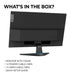 Lenovo G27e-20 - LED monitor - 27" (27" viewable) - 1920 x 1080 Full HD (1080p) @ 100 Hz - VA - 300 cd/mï¿½ - 3000:1 - 1 ms - HDMI, DisplayPort - raven black