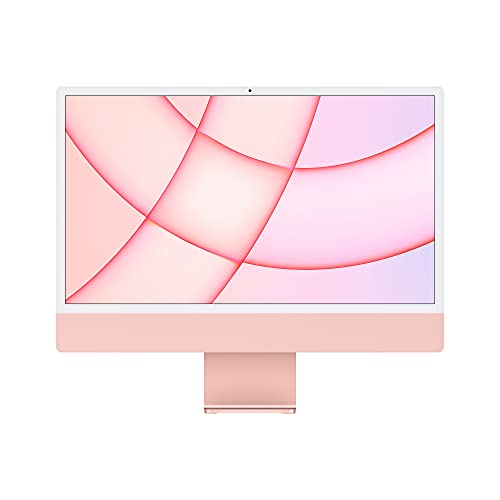 Apple iMac with 4.5K Retina display - All-in-one - M1 - RAM 8 GB - SSD 256 GB - M1 7-core GPU - WLAN: Bluetooth 5.0, 802.11a/b/g/n/ac/ax - macOS Big Sur 11.0 - monitor: LED 24" 4480 x 2520 (4.5K) - keyboard: UK - pink