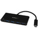 StarTech.com 4 Port USB C Hub w/ Power Delivery - USB-C to 4x A - 4 Port USB Hub - USB 3.0 Hub - USB-C to USB Adapter - USB Multiport Hub (HB30C4AFPD)