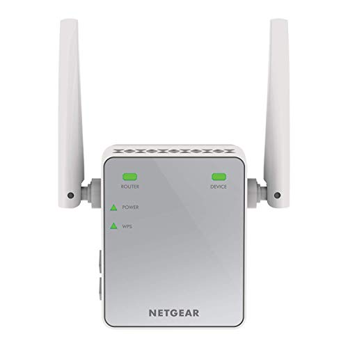Best Value NETGEAR Wi-Fi Range Extender EX2700 - Coverage up to 600 sq.ft. and 10 devices with N300 Wireless Signal Booster and Repeater (up to 300Mbps speed), and Compact Wall Plug Design with UK Plug