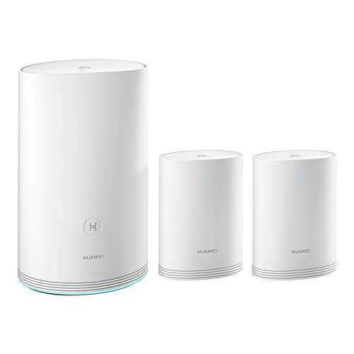 HUAWEI WiFi Q2 Pro (1 Base + 2 Satellites) , Whole Home Wi-Fi Mesh System, Gigabit Powerline Communication, Plug and Play, Seamless Roaming, Wi-Fi Everywhere