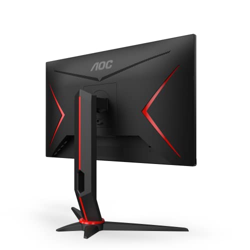 AOC Gaming 24G2SPU/BK - G2 Series - LED monitor - gaming - 23.8" - 1920 x 1080 Full HD (1080p) @ 165 Hz - IPS - 300 cd/m² - 1000:1 - 4 ms - 2xHDMI, VGA, DisplayPort - speakers - black, red