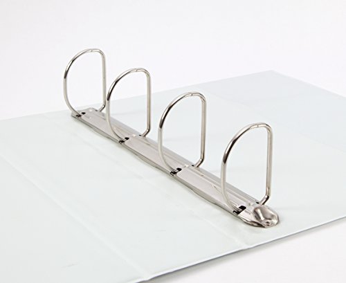 Elba Panorama A4 Presentation Ring Binder PVC 4 D-Ring 40mm White (Pack 10)