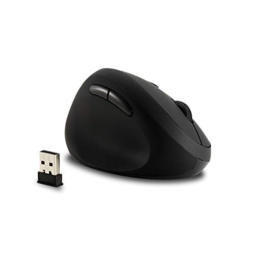 Kensington Pro Fit Ergo Wireless Mouse - Vertical mouse - ergonomic - left-handed - 6 buttons - wireless - 2.4 GHz