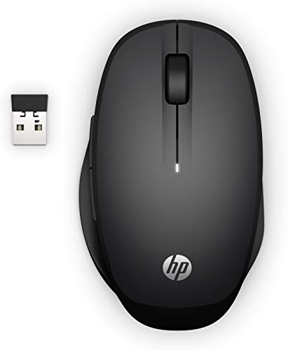 HP Dual Mode - Mouse - wireless - Bluetooth, 2.4 GHz - USB wireless receiver - black - for OMEN by HP Laptop 16, Victus 15L by HP, Pavilion 32, TP01, Pavilion Gaming TG01