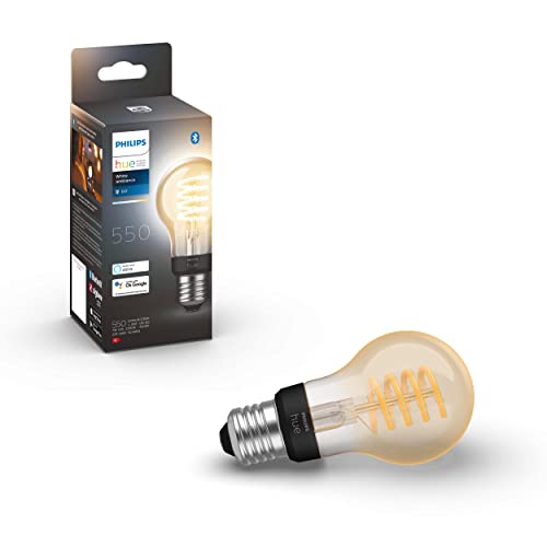 Philips Hue White ambiance - LED filament light bulb - shape: A60 - clear finish - E27 - 7 W (equivalent 40 W) - class G - warm to cool white light - 2200-4500 K