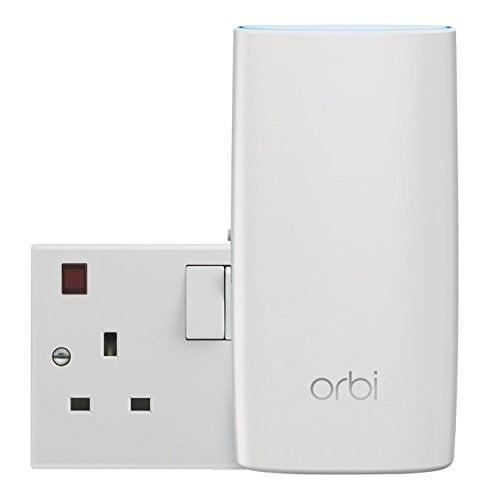 NETGEAR Orbi WiFi System RBK30 - Wi-Fi system (router, extender) - up to 3,500 sq.ft - mesh - GigE - 802.11a/b/g/n/ac - Tri-Band - wall-pluggable