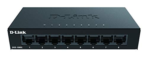 D-Link DGS 108GL - Switch - unmanaged - 8 x 10/100/1000 - desktop