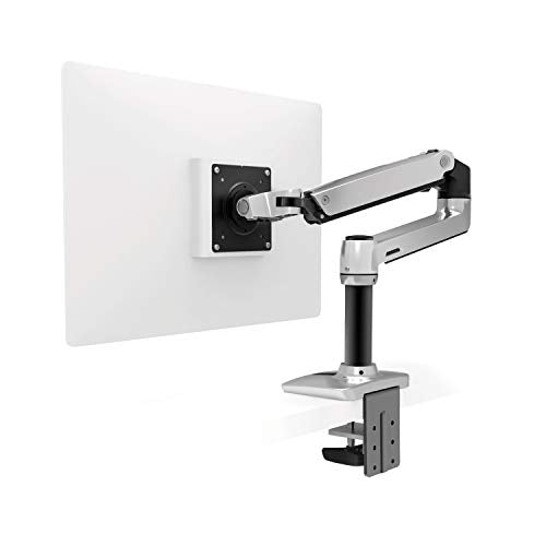Mounting kit (articulating arm, desk clamp mount, extension adapter, grommet-mount base, 7" post) for LCD display - polished aluminium - screen size: up to 34"
