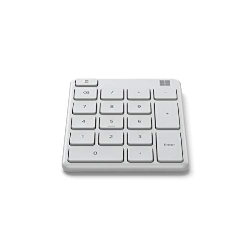 Microsoft Number Pad - Keypad - wireless - Bluetooth 5.0 - Glacier