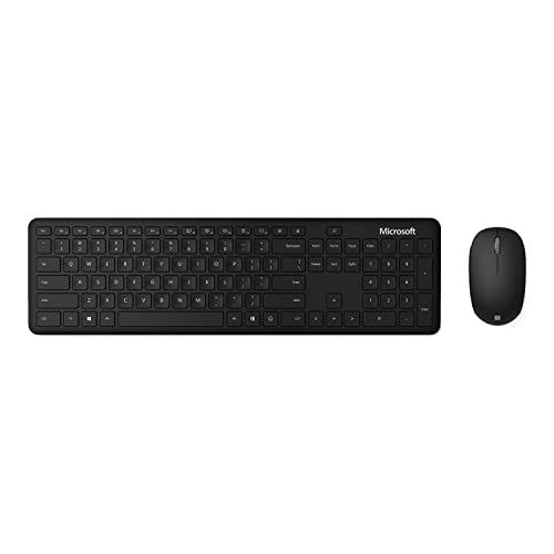 Microsoft Bluetooth Desktop - For Business - keyboard and mouse set - wireless - Bluetooth 4.0 - UK - matte black