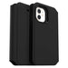OtterBox Strada Series Via - Flip cover for mobile phone - polyurethane, polycarbonate - black night - slim design - for Apple iPhone 12 mini
