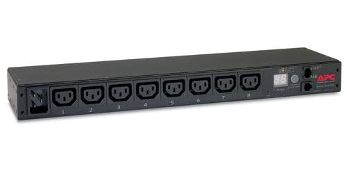 APC Metered Rack PDU AP7821B - Power distribution unit (rack-mountable) - AC 100-240 V - Ethernet 10/100 - input: IEC 60320 C20 - output connectors: 8 (IEC 60320 C13) - 1U - 2.5 m - for P/N: SCL400RMJ1U, SCL500RMI1UC, SCL500RMI1UNC, SMTL1000RMI2UC, SMTL750RMI2UC, SMX750C