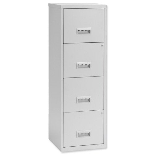 Best Value Pierre Henry A4 4 Drawer Maxi Filing Cabinet - Light Grey