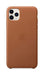 Apple - Back cover for mobile phone - leather, machined aluminium - saddle brown - for iPhone 11 Pro Max