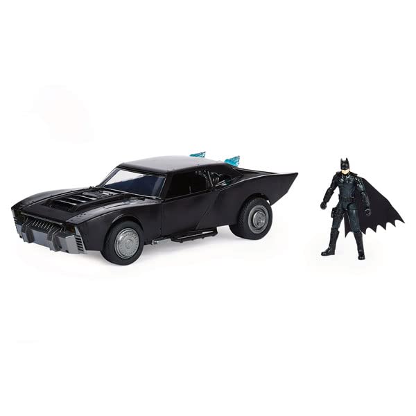 DC: The Barman - Batmobile + Batman 4in Action Figure Set (UK Only)