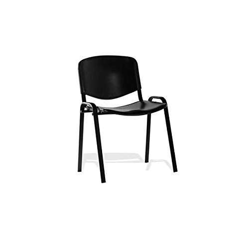 ISO Stacking Chair Black Poly Black Frame BR000056