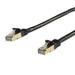 7M Cat6A Ethernet Black Rj45 Stp Cable