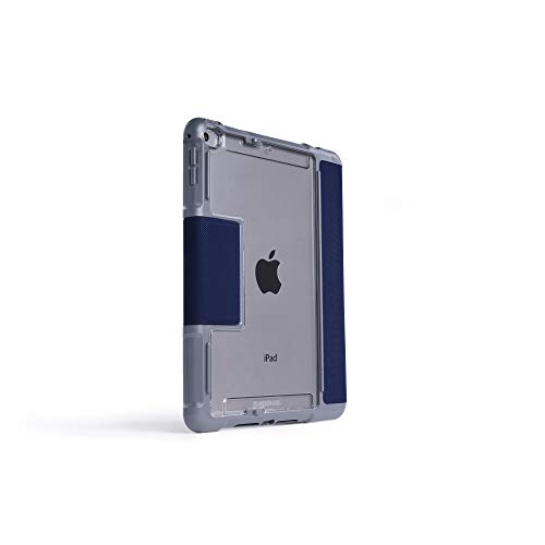 STM Dux Plus Duo 7.9 Inch Apple iPad Mini 4th 5th Generation Folio Tablet Case Midnight Blue Polycarbonate TPU Magnetic Closure 6.6 Foot Drop Tested I