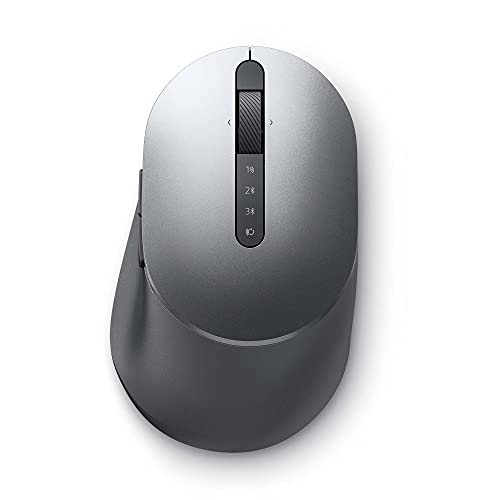 Dell MS5320W - Mouse - optical - 7 buttons - wireless - 2.4 GHz, Bluetooth 5.0 - titan grey - with 3 years Advanced Exchange Service - for Latitude 3320, 3420, 35XX, 73XX, 94XX 2-in-1, Vostro 13 5310, 14 5410, 15 5510, 5415, 55XX