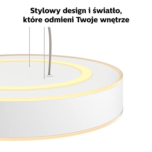 Philips Hue White ambiance Enrave - Pendant lamp - LED - 33.5 W - warm to cool white light - 2200-6500 K - white