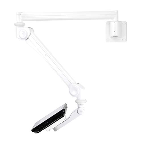 Newstar Medical Monitor Wall Mount (Full Motion gas spring) for 10"-27" Screen - GreyTilt and Turn (left and right) medical wall mount suitable for a screen between 10" and 27" and up to 3kg max weight. Height Adjustable (115-135cm).This model allows you to tilt your screen forward, turn the screen and adjust the height to choose the ideal viewing angle to suit your needs. - Mount suitable for VESA sizes: 75x75 and 100x100mm - Newstar have over 20 years experience providing high quality mounts t