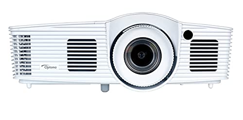 Optoma EH416e DLP 3D 1080p 4200 ANSI Lumens Desktop Projector 1920 x 1080 Resolution HDMI VGA Audio 3.5mm Jack USB A RS232 RJ45 White