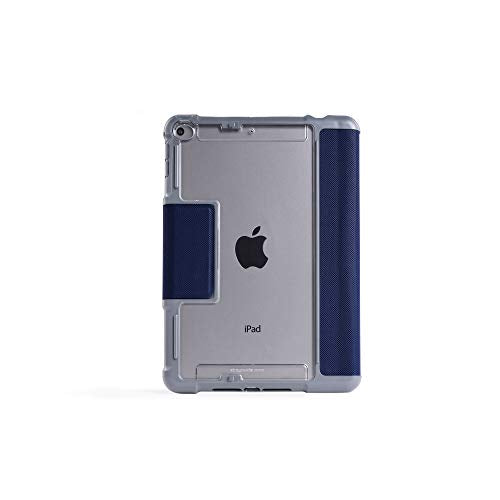 STM Dux Plus Duo 7.9 Inch Apple iPad Mini 4th 5th Generation Folio Tablet Case Midnight Blue Polycarbonate TPU Magnetic Closure 6.6 Foot Drop Tested I