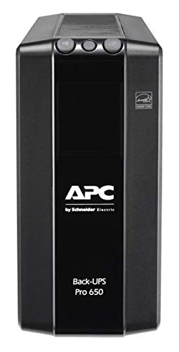 APC Back-UPS Pro BR650MI - UPS - AC 230 V - 390 Watt - 650 VA - USB - output connectors: 6 - black
