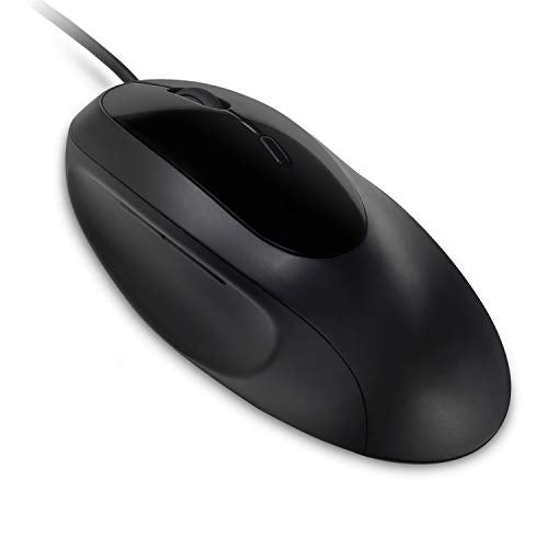 Kensington Pro Fit Ergo - Mouse - ergonomic - 5 buttons - wired - USB - black - retail
