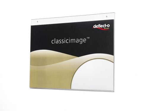 Best Value Deflecto Wall Sign Holder Pre-drilled Landscape A4 Clear Ref 46901,018876