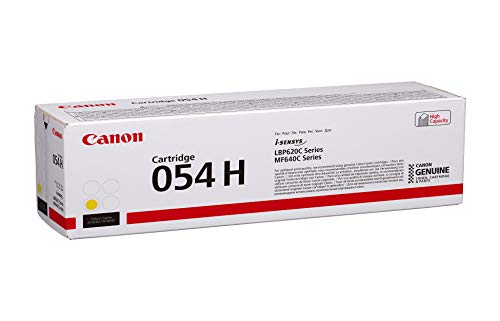 Canon 054 H - High capacity - yellow - original - toner cartridge - for ImageCLASS LBP622Cdw, MF641CW, MF642Cdw, MF644Cdw