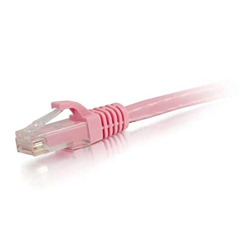 C2G Cat5e Booted Unshielded (UTP) Network Patch Cable - Patch cable - RJ-45 (M) to RJ-45 (M) - 50 cm - UTP - CAT 5e - molded, snagless, stranded - pink