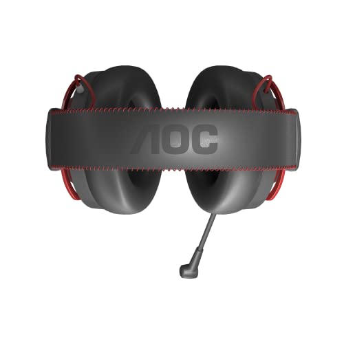 AOC Gaiming GH401 - Headset - full size - 2.4 GHz - wireless, wired - 3.5 mm jack