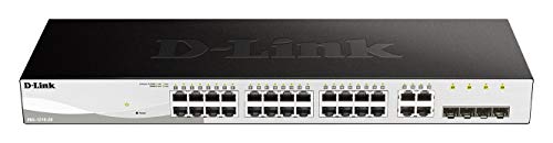 24 10/100/1000 Base-T port with 4 x 1000Base-T /SFP ports