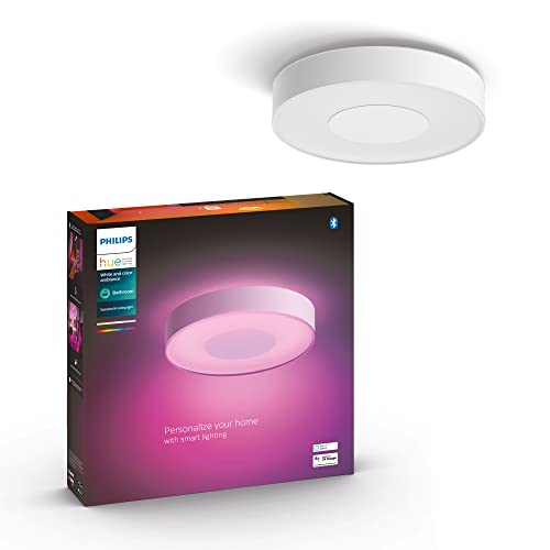 Philips Hue White and Color Ambiance Xamento M - Ceiling lamp - LED - 33.5 W - class G - warm to cool white light - 2000-6500 K - white