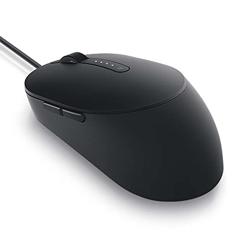Dell MS3220 - Mouse - laser - 5 buttons - wired - USB 2.0 - black - with 3 years Advanced Exchange Service - for Latitude 3320, 3420, 35XX, 73XX, 94XX, 95XX, Vostro 13 5310, 14 5410, 15 5510, 5415, 5515